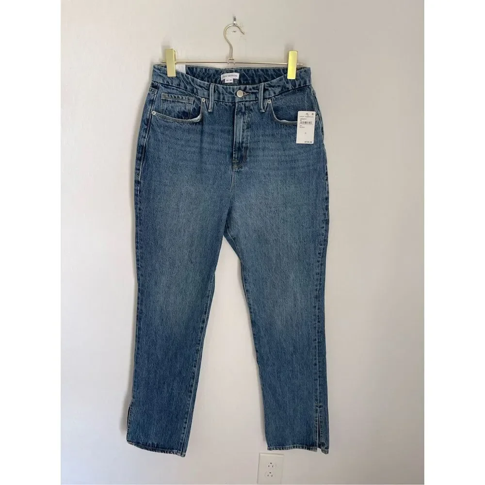 GOOD AMERICAN Good Boy Jeans Size 30 NWT - Picture 1 of 9